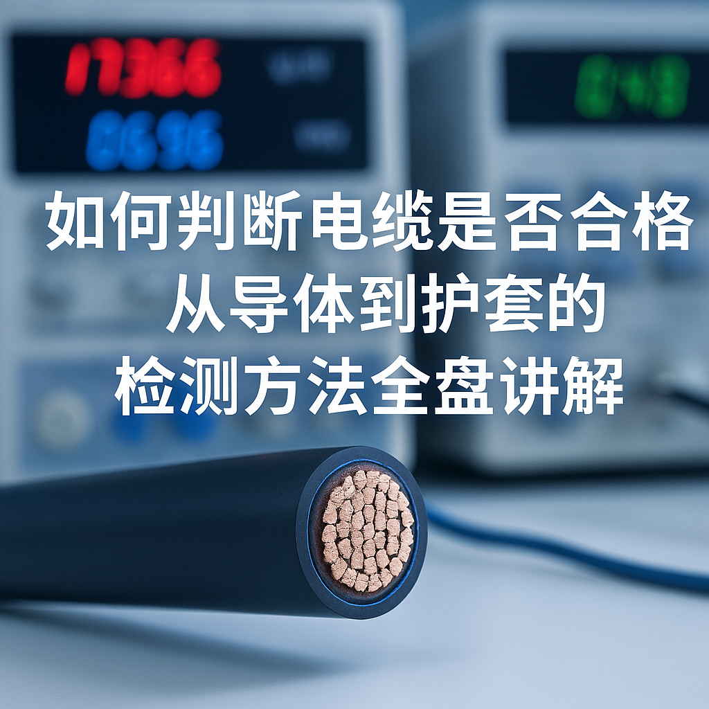 怎样判断电缆是否及格？从导体到护套的检测要领通盘解说