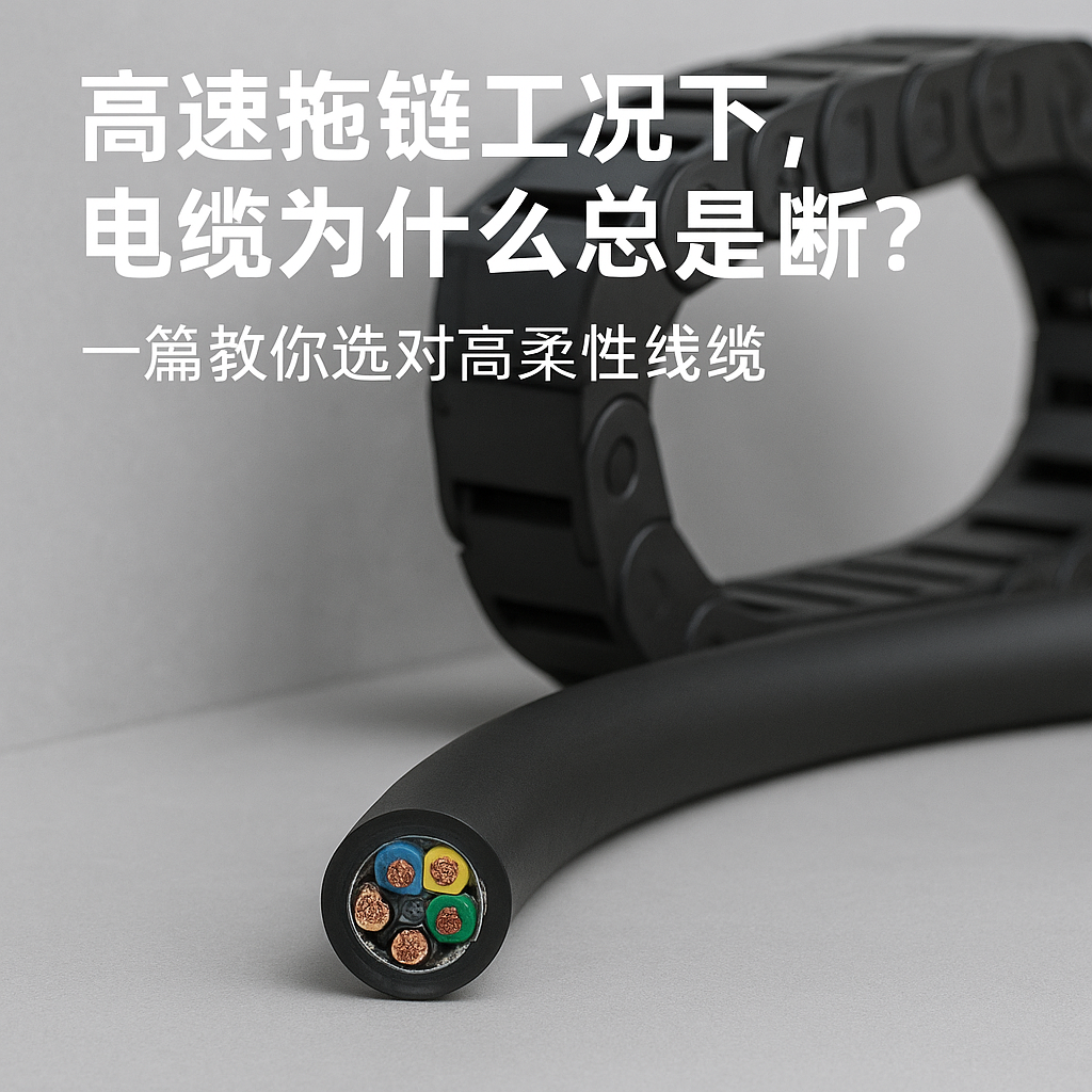 高速拖链工况下，，，电缆为什么总是断？？一篇教你选对高柔性线缆