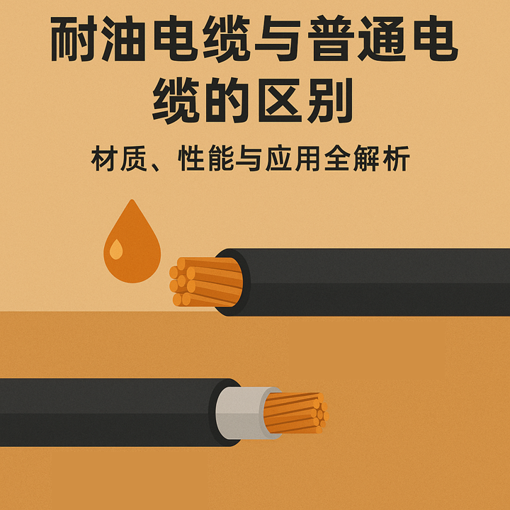 耐油电缆与通俗电缆的区别：：材质、、性能与应用全剖析
