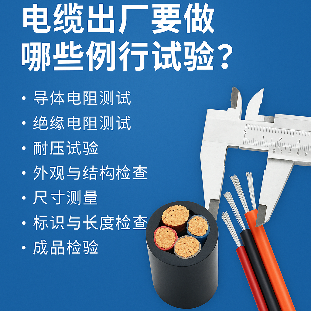 电缆出厂要做哪些例行试验？？一文讲清最要害的7项检测