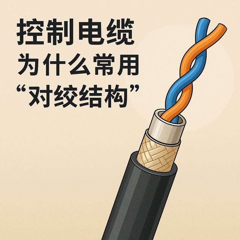 控制电缆为什么常用“对绞结构”？？？