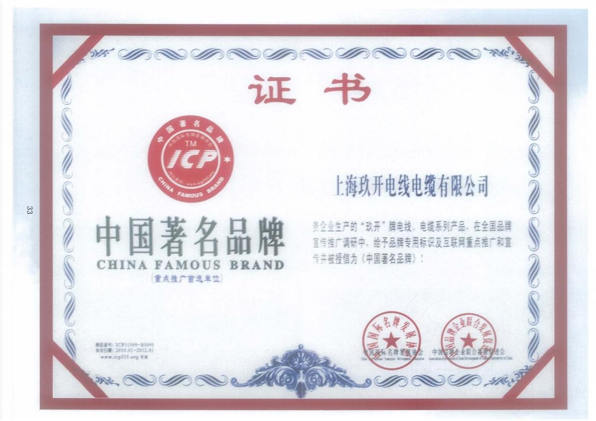 尊龙时凯中国著名品牌证书